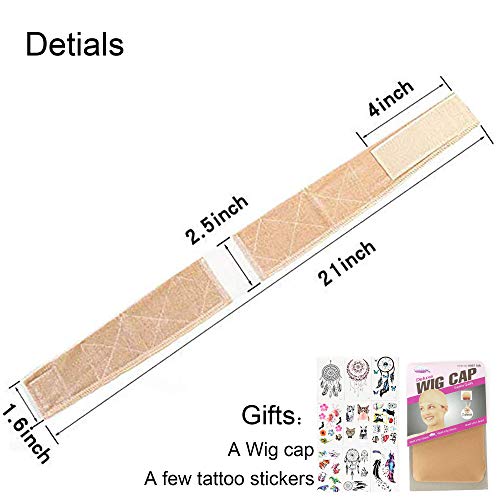 NAISIER Grip Cap Velcro Closure - Non Slip, Keeps Wig Secured - P...