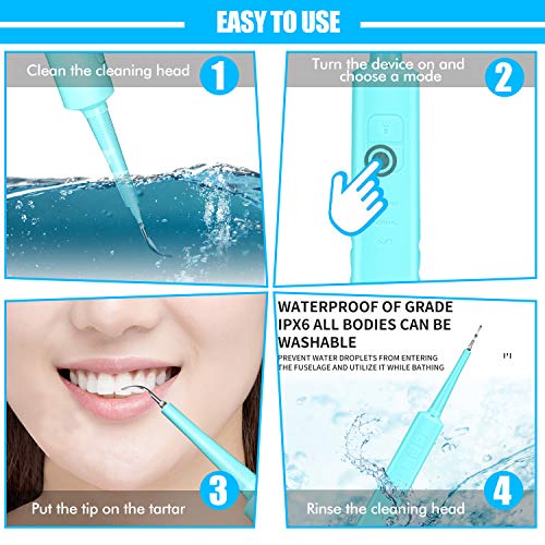 Electric Sonic Dental Calculus Plaque Remover Tool - Dental Scale...