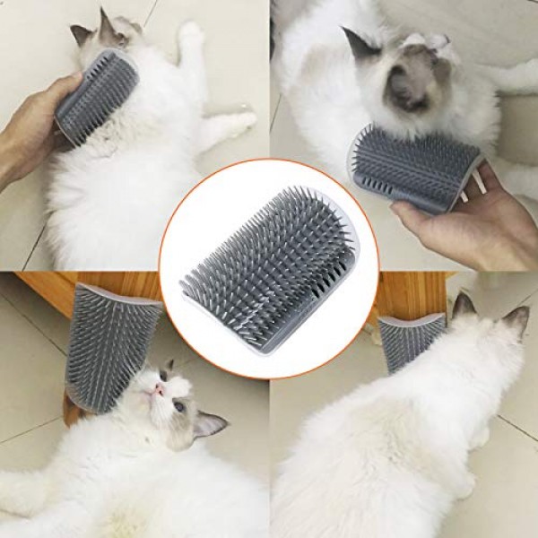 2 PACK Cat Self Groomer,Softer Cat Corner Scratcher For Wall With...