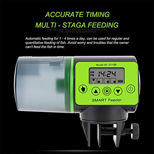 Natbabe Automatic Fish Feeder,Electric Auto Feeder Vacation Timer...
