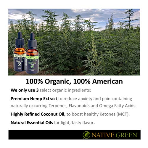 Native Green Vanilla 1000mg Hemp Extract Oil for Muscle and Joi...