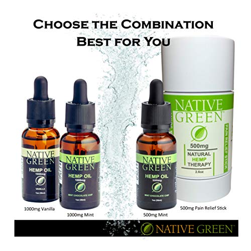 Native Green Vanilla 1000mg Hemp Extract Oil for Muscle and Joi...