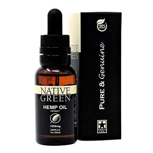 Native Green Vanilla 1000mg Hemp Extract Oil for Muscle and Joi...