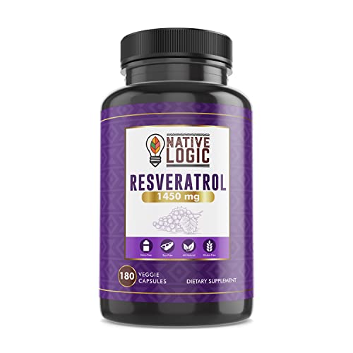 Native Logic Trans-Resveratrol with Antioxidants 180 Capsules wit...