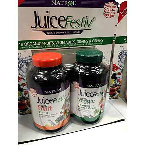 Juicefestiv Combo Pack Organic Fruits and Vegetables in Capsules ...