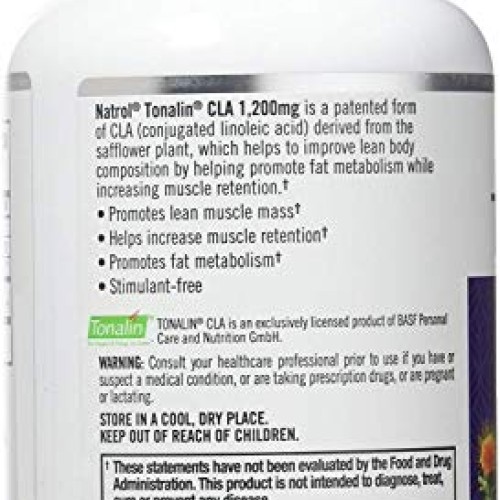 Natrol Tonalin CLA 1200mg Softgels, 90-Count Pack of 2