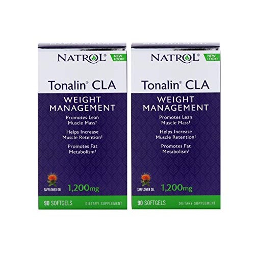 Natrol Tonalin CLA 1200mg Softgels, 90-Count Pack of 2