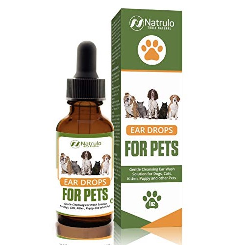 Natural Ear Cleaner for Dogs, Cats, Kitten, Puppy – Gentle Cleans...