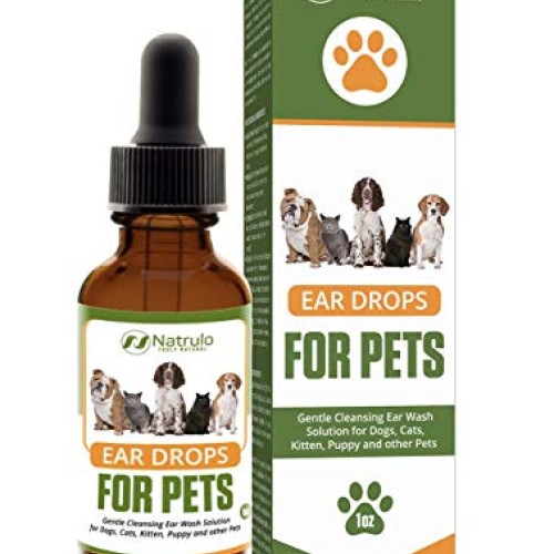Natural Ear Cleaner for Dogs, Cats, Kitten, Puppy – Gentle Cleans...