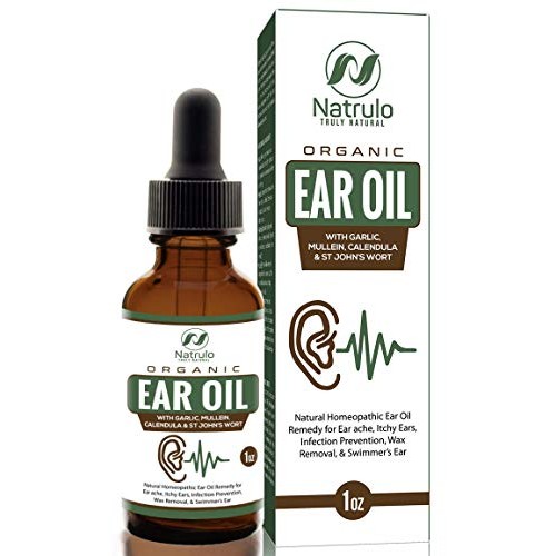 Organic Ear Oil for Ear Infections - Natural Eardrops for Infecti...