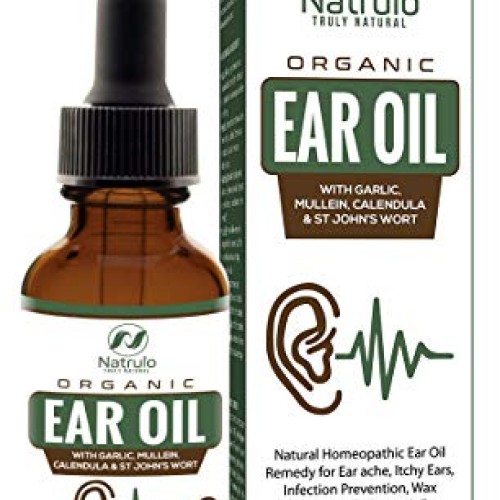 Organic Ear Oil for Ear Infections - Natural Eardrops for Infecti...
