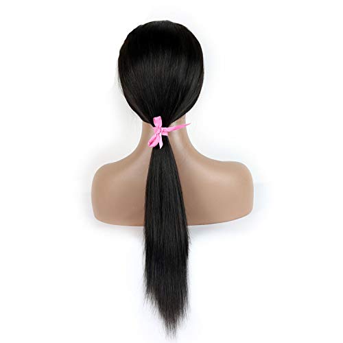 natural Silk Top Lace Front Human Hair Wigs With Baby Hair 130% D...