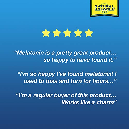Natural Balance Super Melatonin 3 mg | Fast-Acting Sleep & Relaxa...