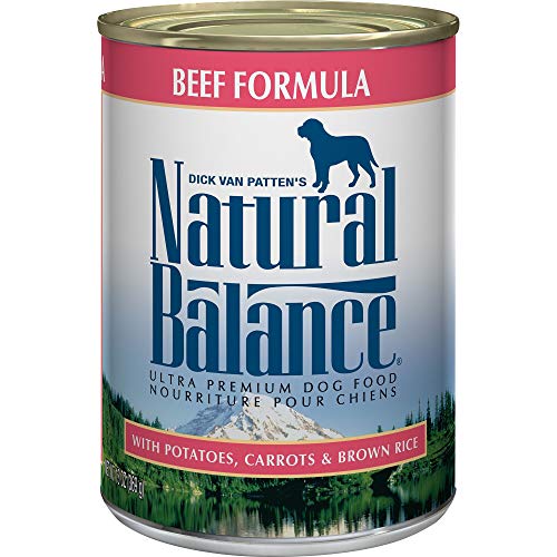 Natural Balance Ultra Premium Wet Dog Food, Beef Formula with Pot...