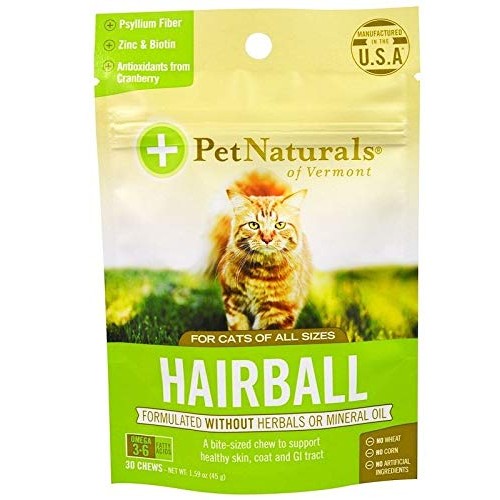 Pet Naturals Of Vermont Hairball For Cats Pack Of 2 With Biotin...