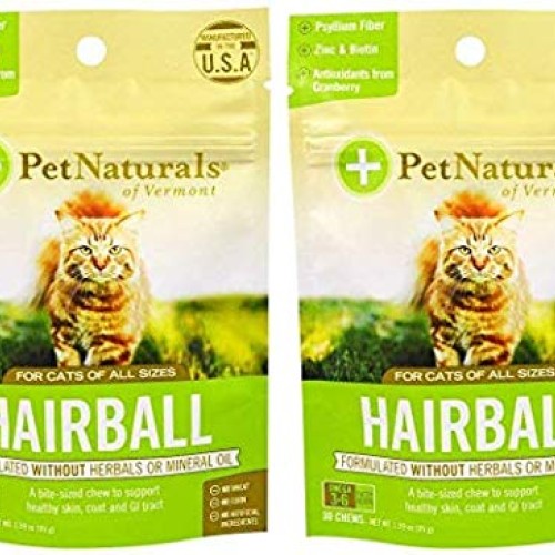 Pet Naturals Of Vermont Hairball For Cats Pack Of 2 With Biotin...