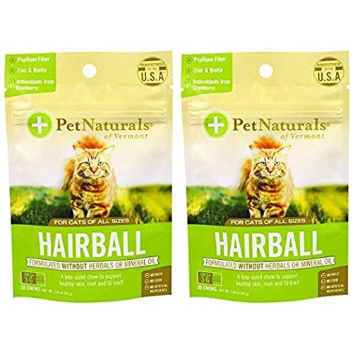 Pet Naturals Of Vermont Hairball For Cats Pack Of 2 With Biotin...