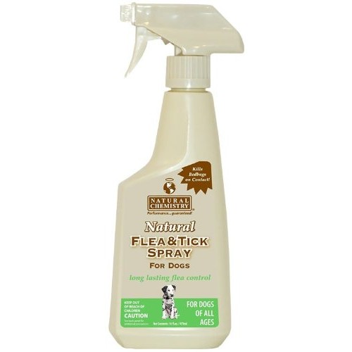 Natural Chemistry Natural Flea and Tick Spray for Dogs, 16-Ounce