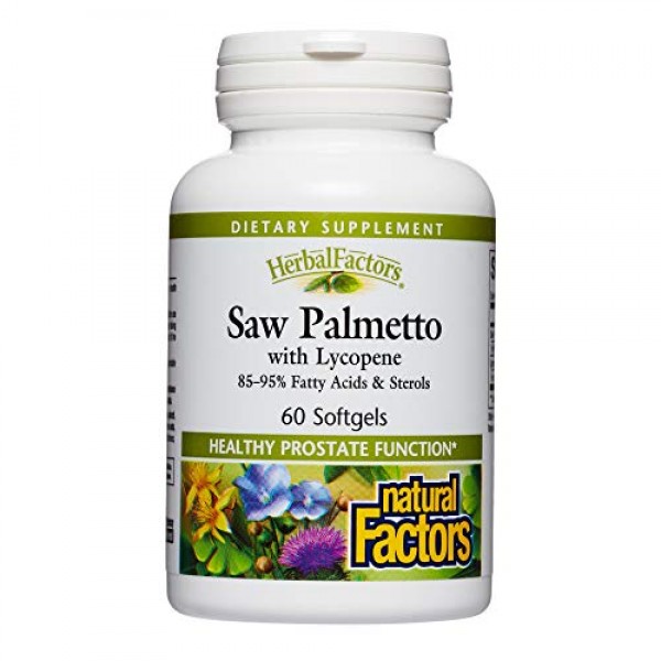 HerbalFactors by Natural Factors, Saw Palmetto, Supports Healthy ...