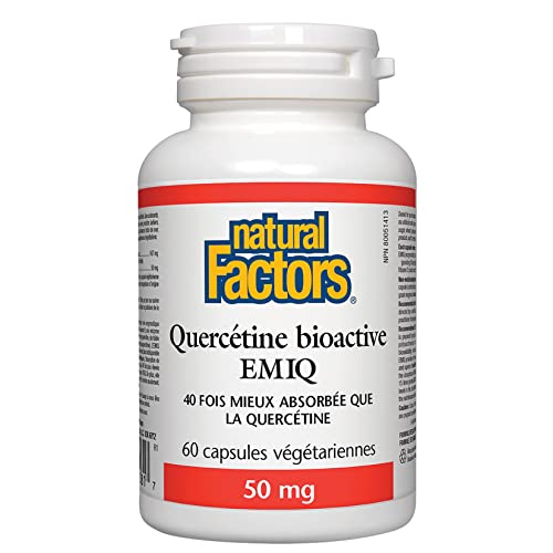 Natural Factors, Bioactive Quercetin EMIQ, Supports Sinus, Respir...