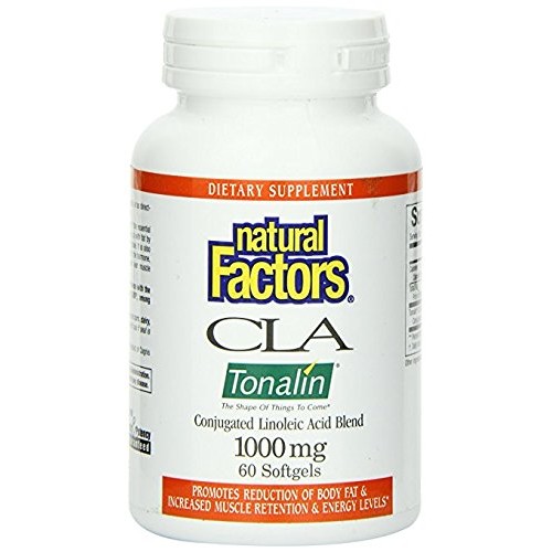 Natural Factors CLA Tonalin Linoleic Acid Softgels, 60-Count