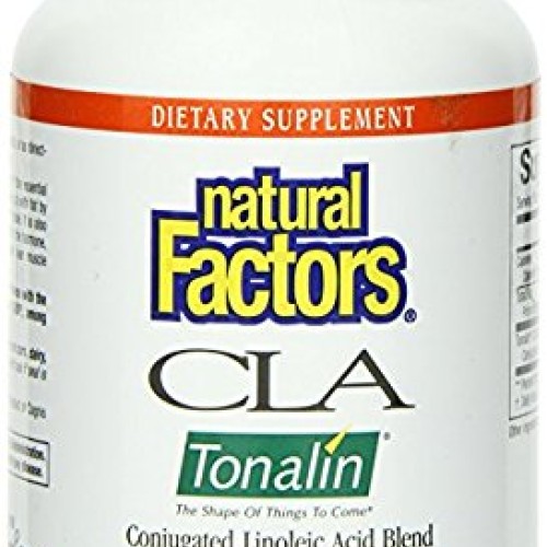 Natural Factors CLA Tonalin Linoleic Acid Softgels, 60-Count