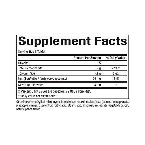Natural Factors, Easy Iron Chewable, Gentle Supplement for Energy...