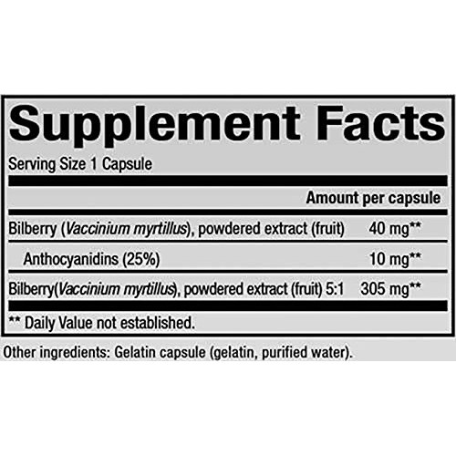 Natural Factors - HerbalFactors Bilberry, Nutritional Support for...