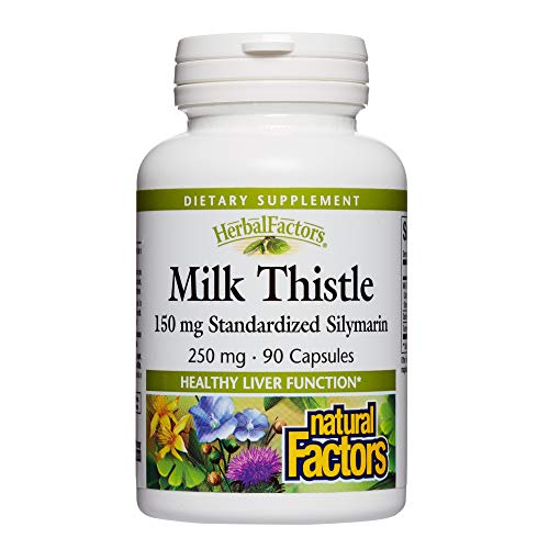 Natural Factors HerbalFactors, Milk Thistle 250 mg, Promotes Heal...