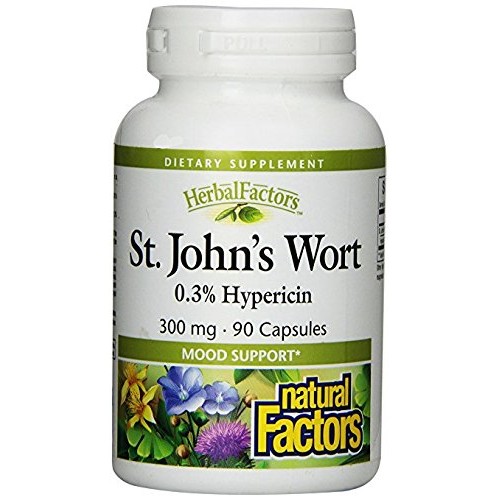 Natural Factors - HerbalFactors St. Johns Wort Extract 300mg, Mo...