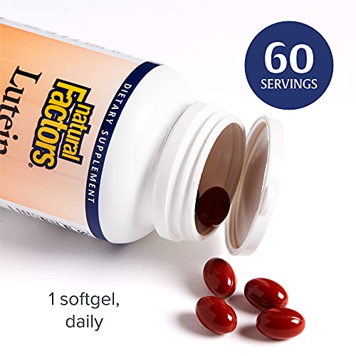 Natural Factors, Lutein 40 mg, Antioxidant Support for Healthy Ey...