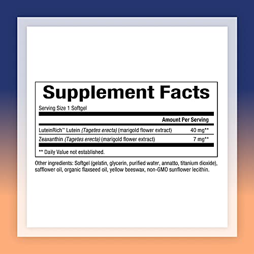 Natural Factors, Lutein 40 mg, Antioxidant Support for Healthy Ey...