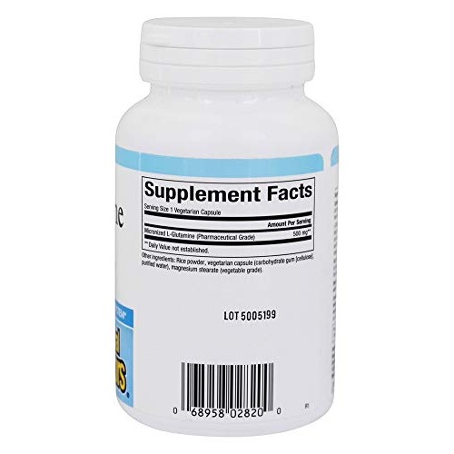 Natural Factors - Micronized L-Glutamine 500mg, Support for Muscl...