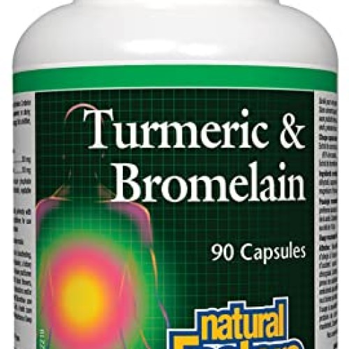 Natural Factors, Turmeric & Bromelain 450 mg, Muscle and Joint Su...