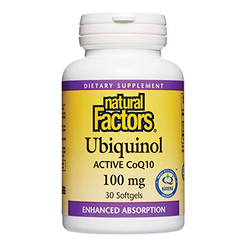 Natural Factors, Ubiquinol Active CoQ10 100mg, Coenzyme Q10 Suppl...