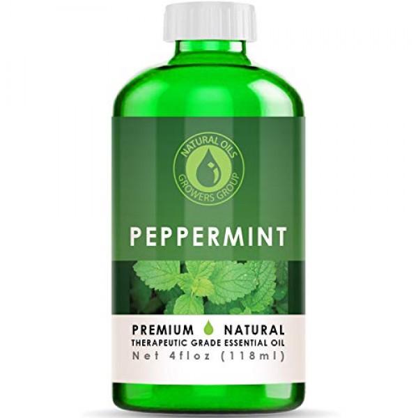 4 oz - Peppermint Essential Oil - Therapeutic Grade Peppermint Oi...