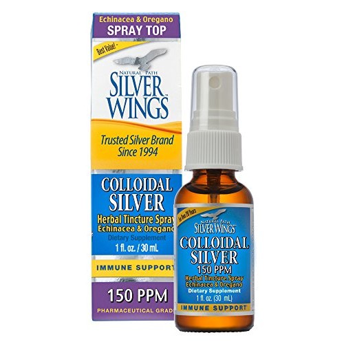Natural Path Silver Wings Colloidal Silver Herbal Tincture Spray,...