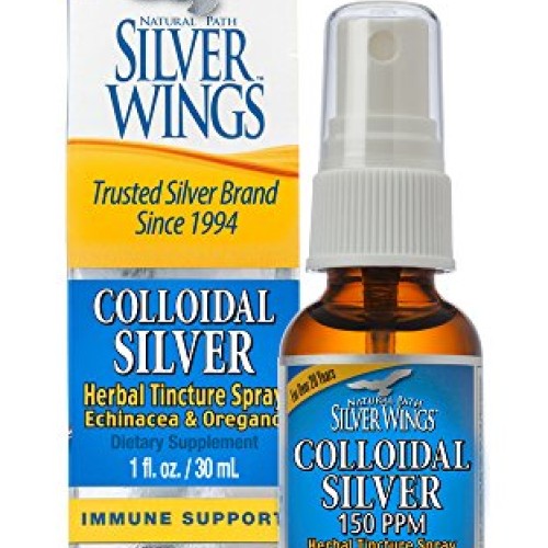 Natural Path Silver Wings Colloidal Silver Herbal Tincture Spray,...