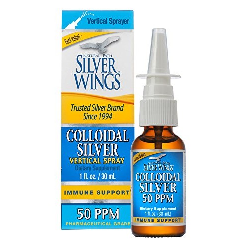 Natural Path Silver Wings Colloidal Silver Mineral Supplement, 50...