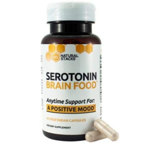 Serotonin Brain Food Support for a Positive Mood 60 Vegetarian C...