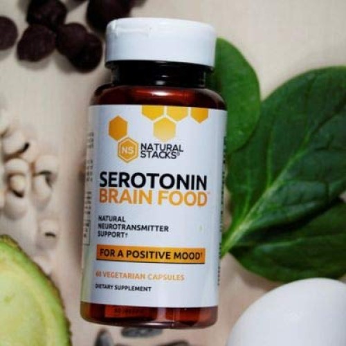 Serotonin Brain Food Support for a Positive Mood 60 Vegetarian C...