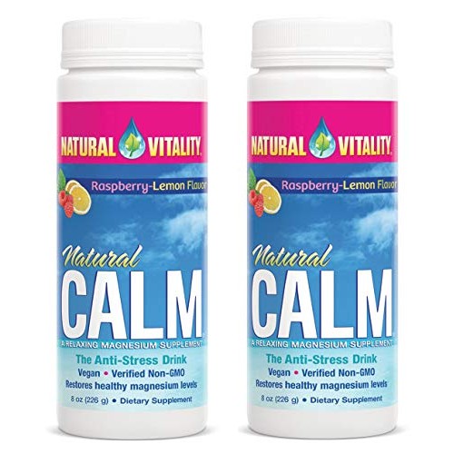 Natural Vitality Natural Magnesium Calm, Raspberry Lemon, 8 Ounce...