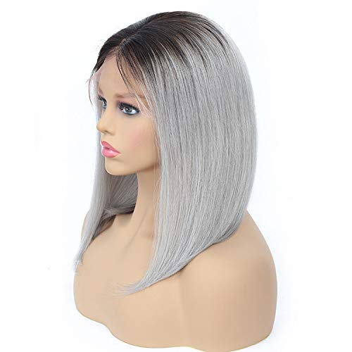 Blue/27 99J 613 Pink Gray Nature Color Lace Front Human Hair Wig ...