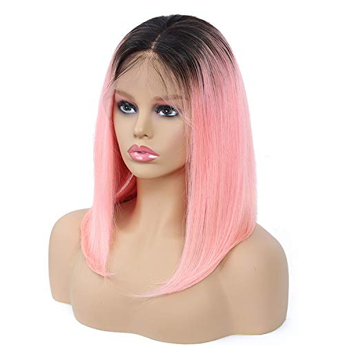 Blue/27 99J 613 Pink Gray Nature Color Lace Front Human Hair Wig ...
