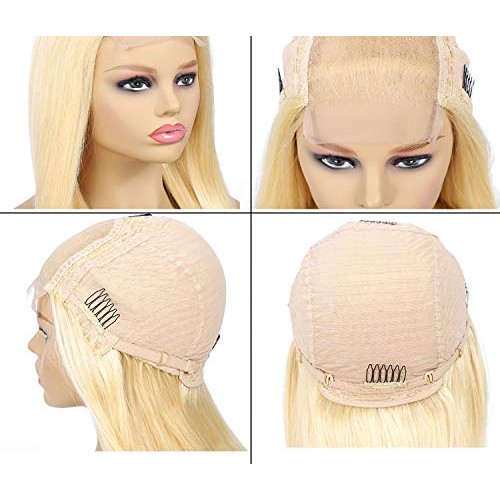 Hair 613 Lace Front Wig 150% Density Straight Human Hair Wigs Blo...