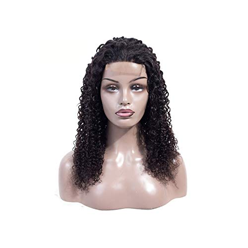 Hair Lace Front Human Hair Wigs Peruvian Kinky Curly Lace Front W...