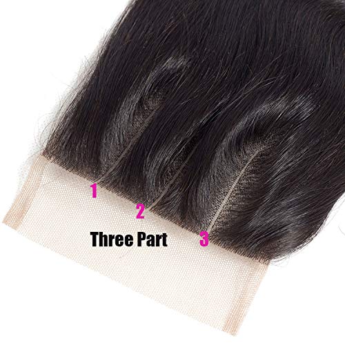 Hair Peruvian Straight Hair Closure 4x4 Swiss Lace Closure Remy H...