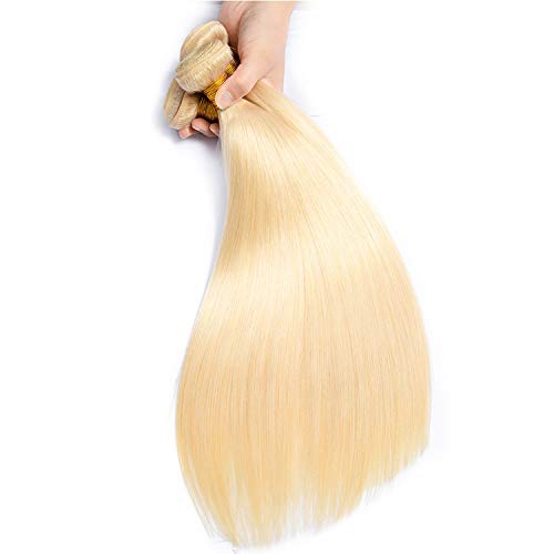 Peruvian Straight Hair 100% Human Hair Extensions 613 Color 10-28...