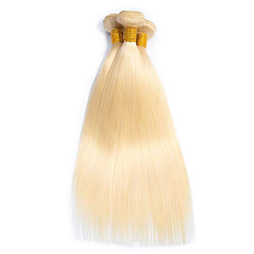 Peruvian Straight Hair 100% Human Hair Extensions 613 Color 10-28...