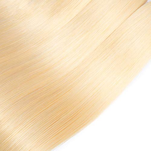 Peruvian Straight Hair 100% Human Hair Extensions 613 Color 10-28...